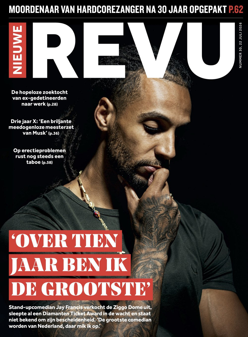 Nieuwe Revu Magazin Niederlande 2026-30 Jay Francis