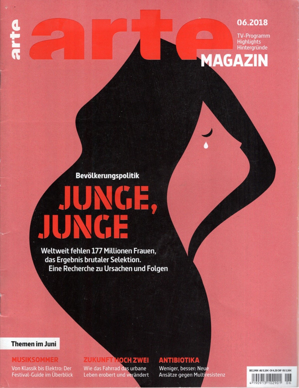Arte Magazin Deutschland 2018-06 Bevölkerungspolitik Geschlechtsselektive Abtreibung Frauenmangel