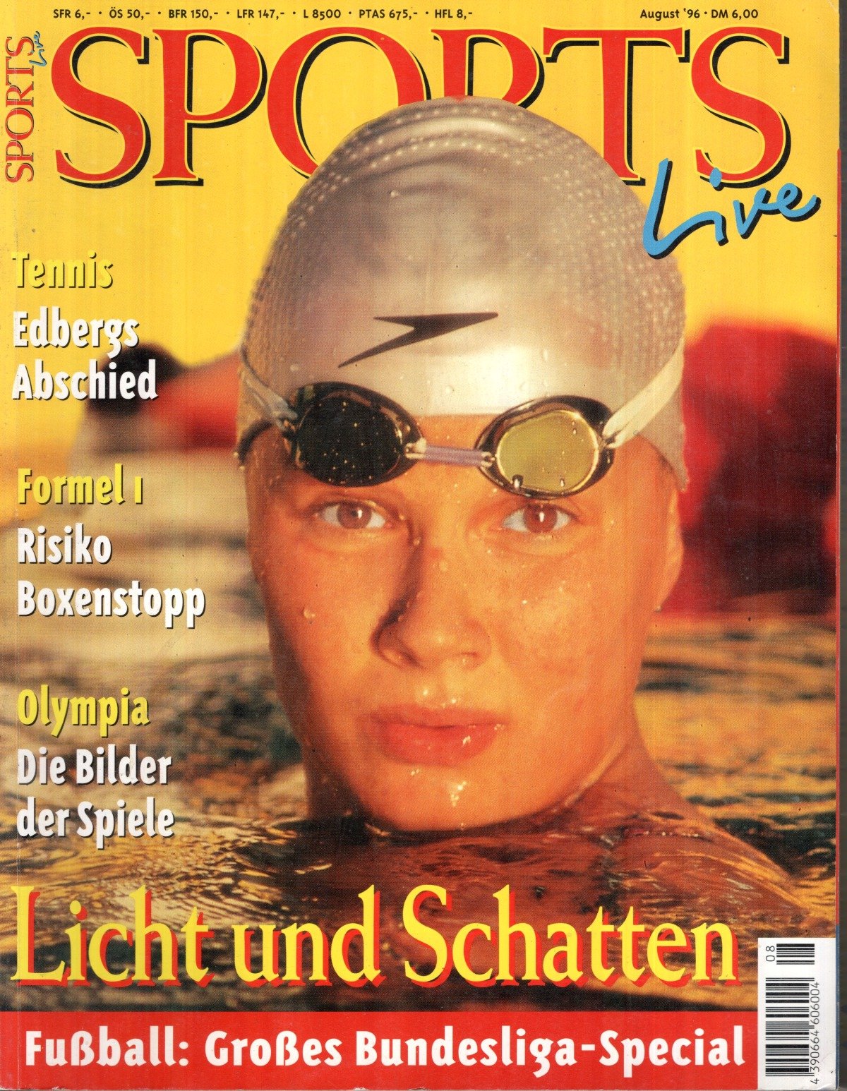 Sports Live Magazin Deutschland 1996-08 Franziska Van Almsick