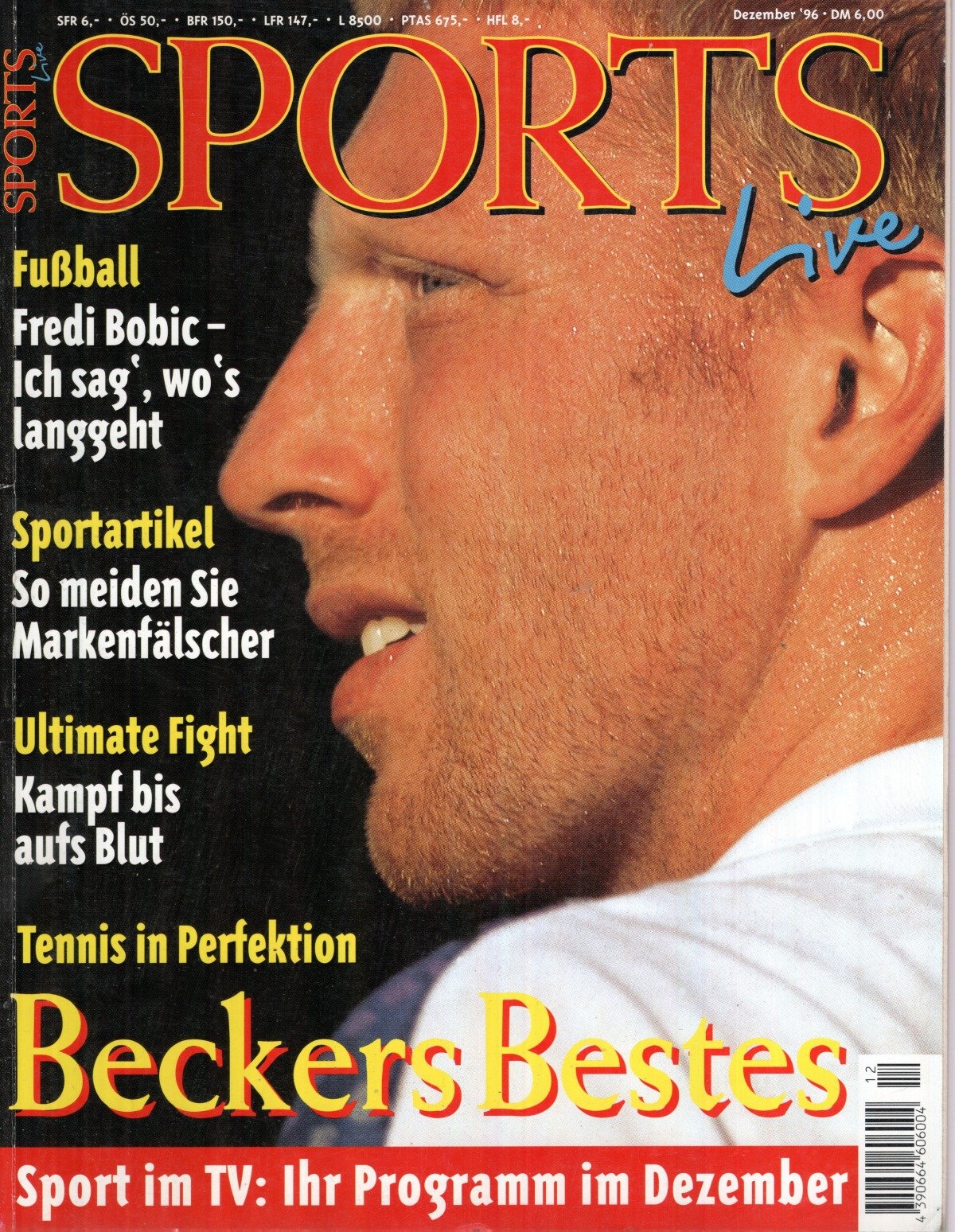 Sports Live Magazin Deutschland 1996-12 Boris Becker