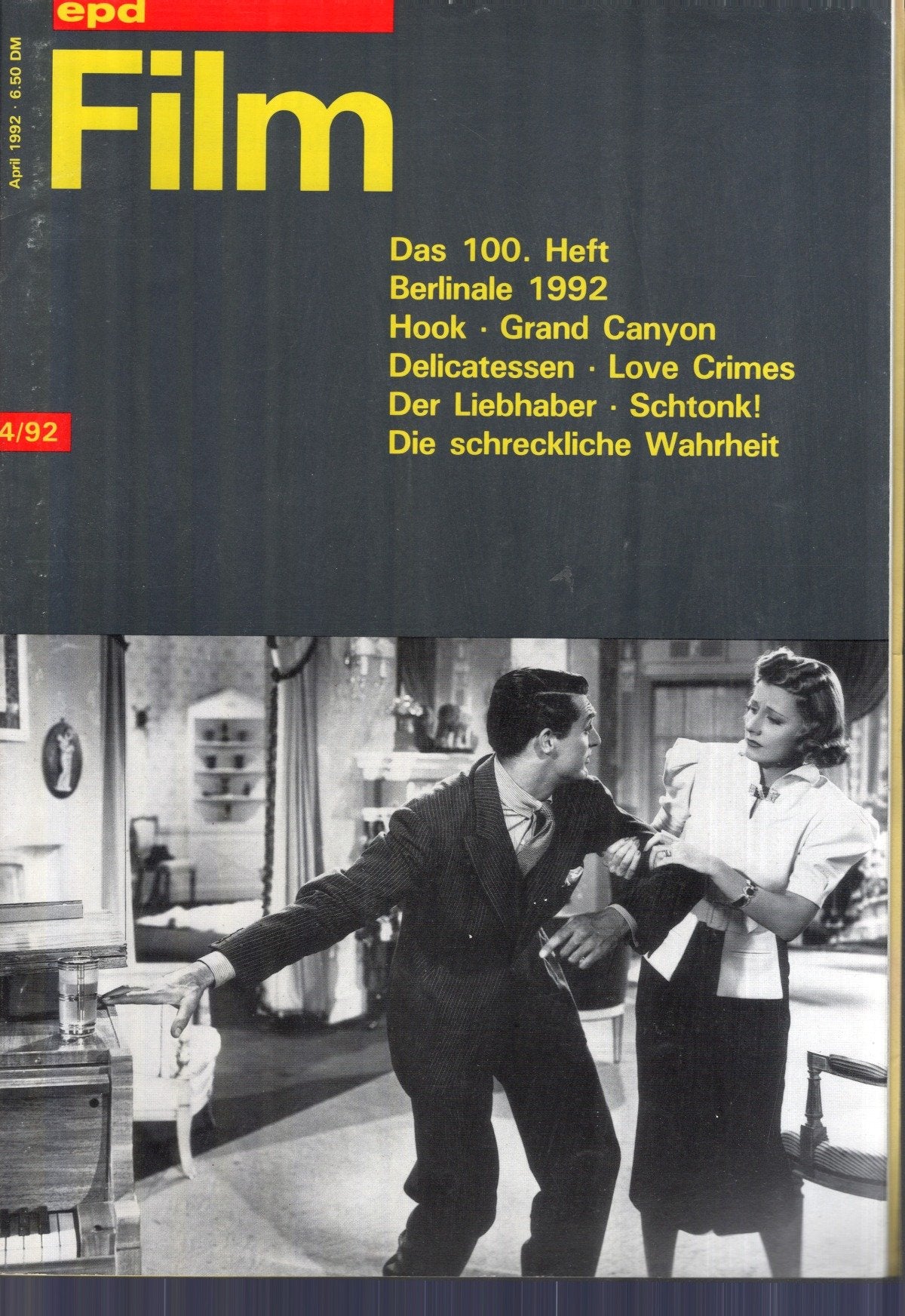 EPD Film Magazin Deutschland 1992-04 Cary Grant Irene Dunne