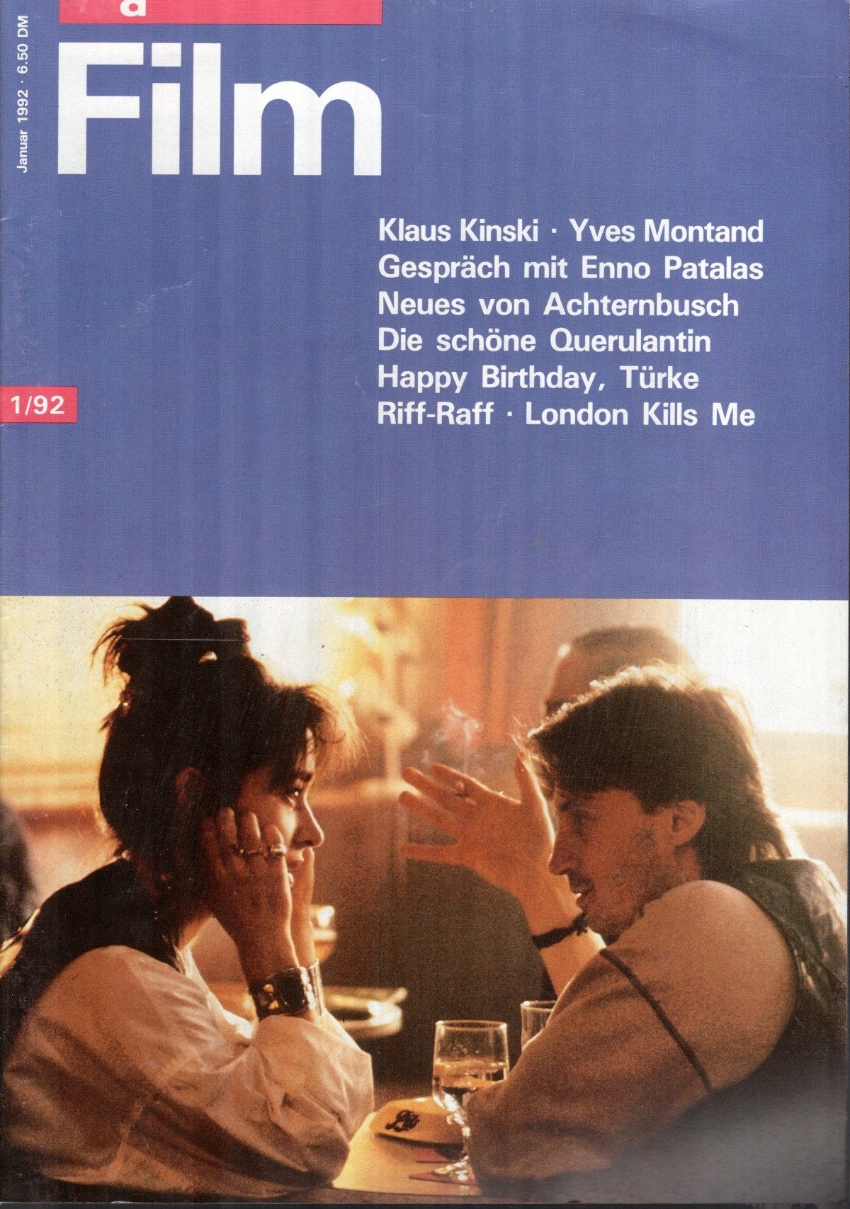 EPD Film Magazin Deutschland 1992-01 Emer McCourt Robert Carlyle Klaus Kinski Yves Montand Enno Patalas