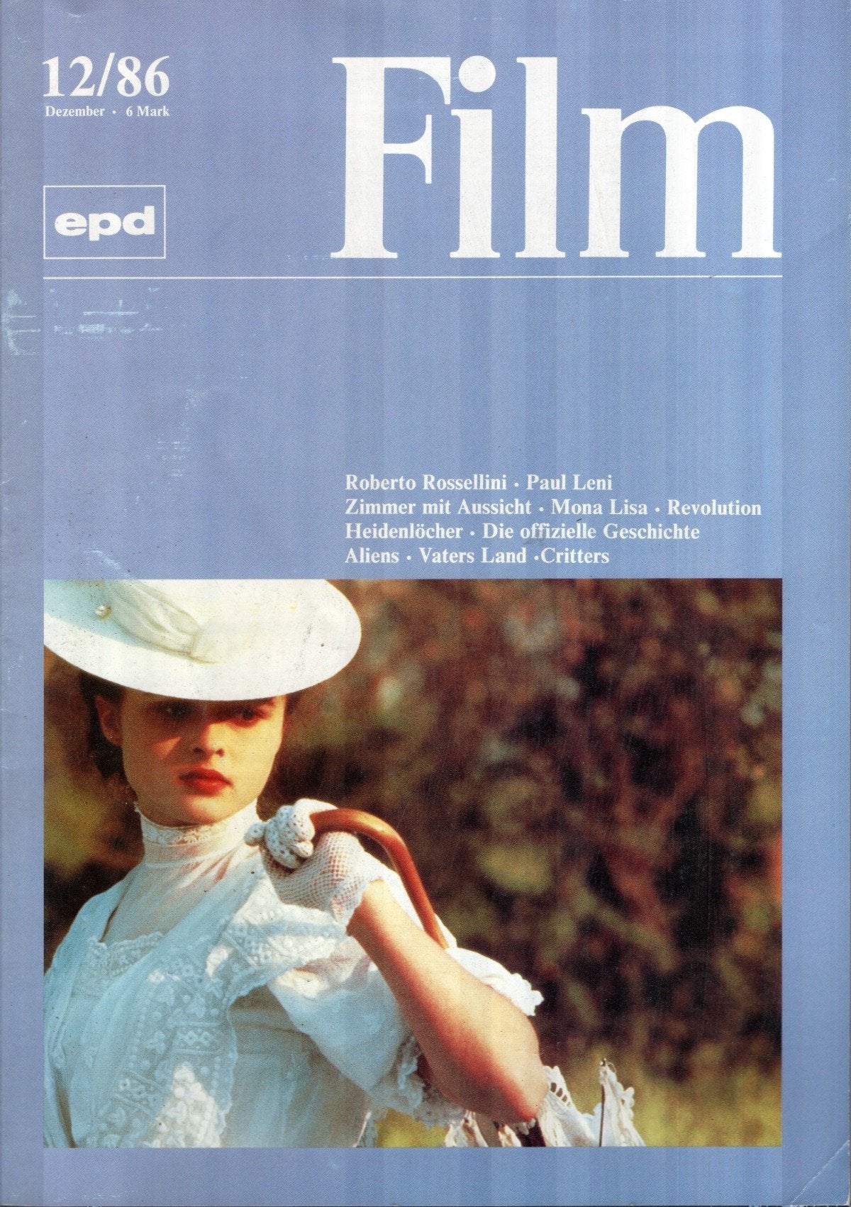 EPD Film Magazin Deutschland 1986-12 Helena Bonham Carter Roberto Rossellini Paul Leni