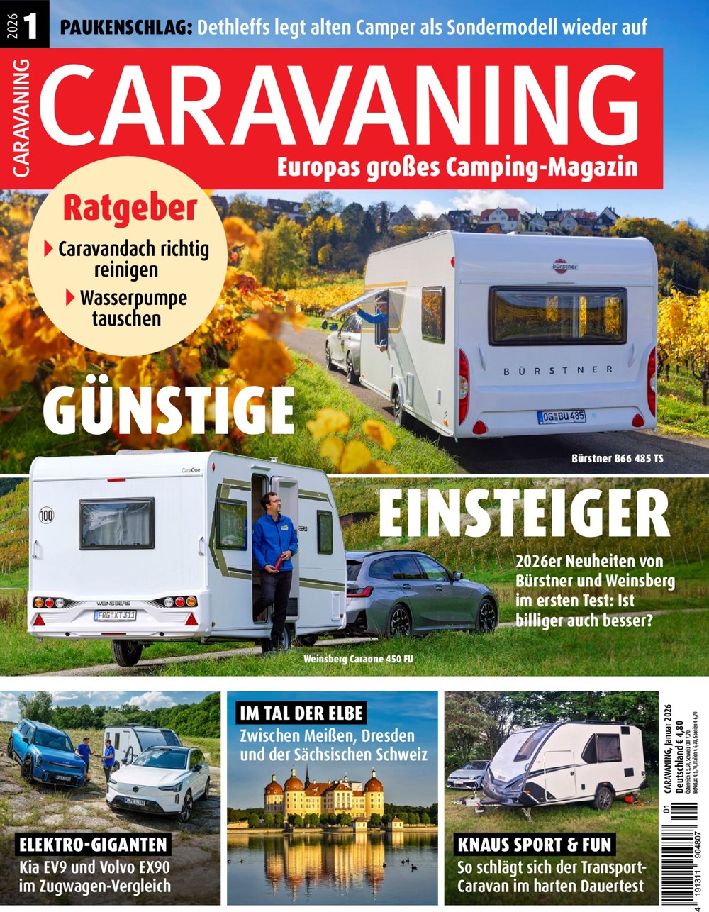 Caravaning Magazin Deutschland 2025-01 Caravaning Camping Wohnwagen