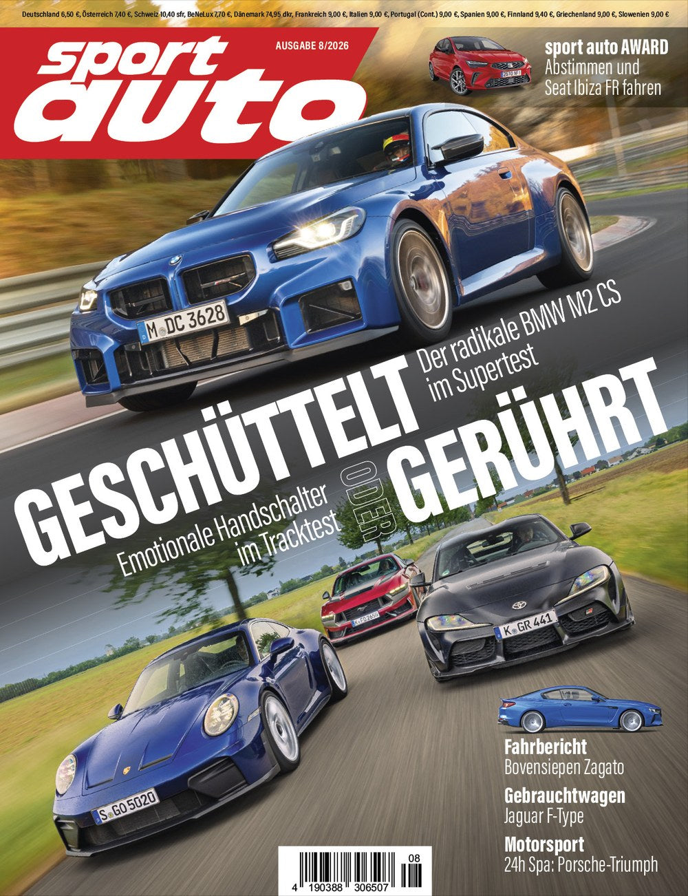 Sport Auto Magazin Deutschland 2026-08 BMW M2 CS Supertest Handschalter