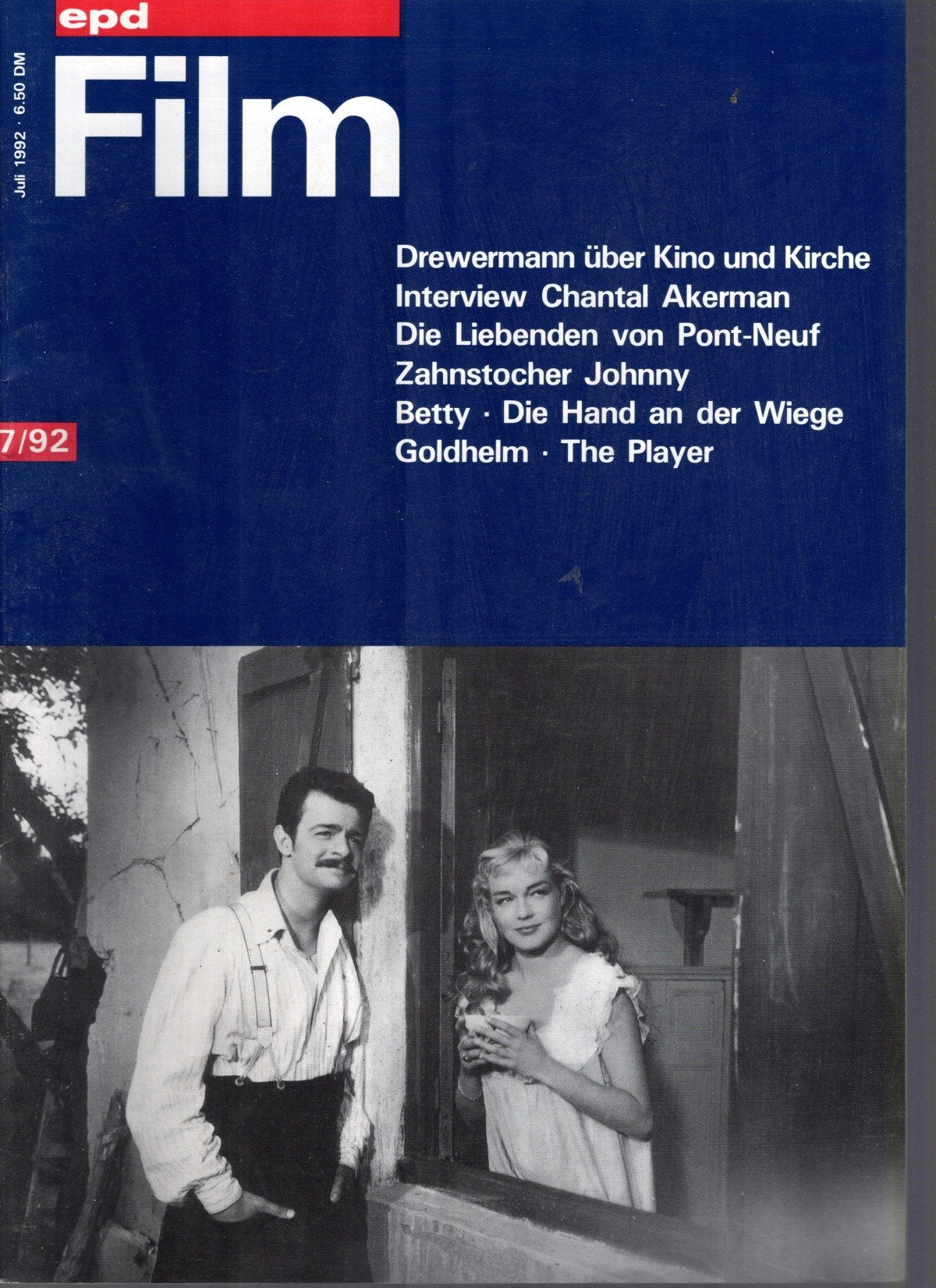 EPD Film Magazin Deutschland 1992-06 Simone Signoret Serge Reggiani Chantal Akerman Eugen Drewermann