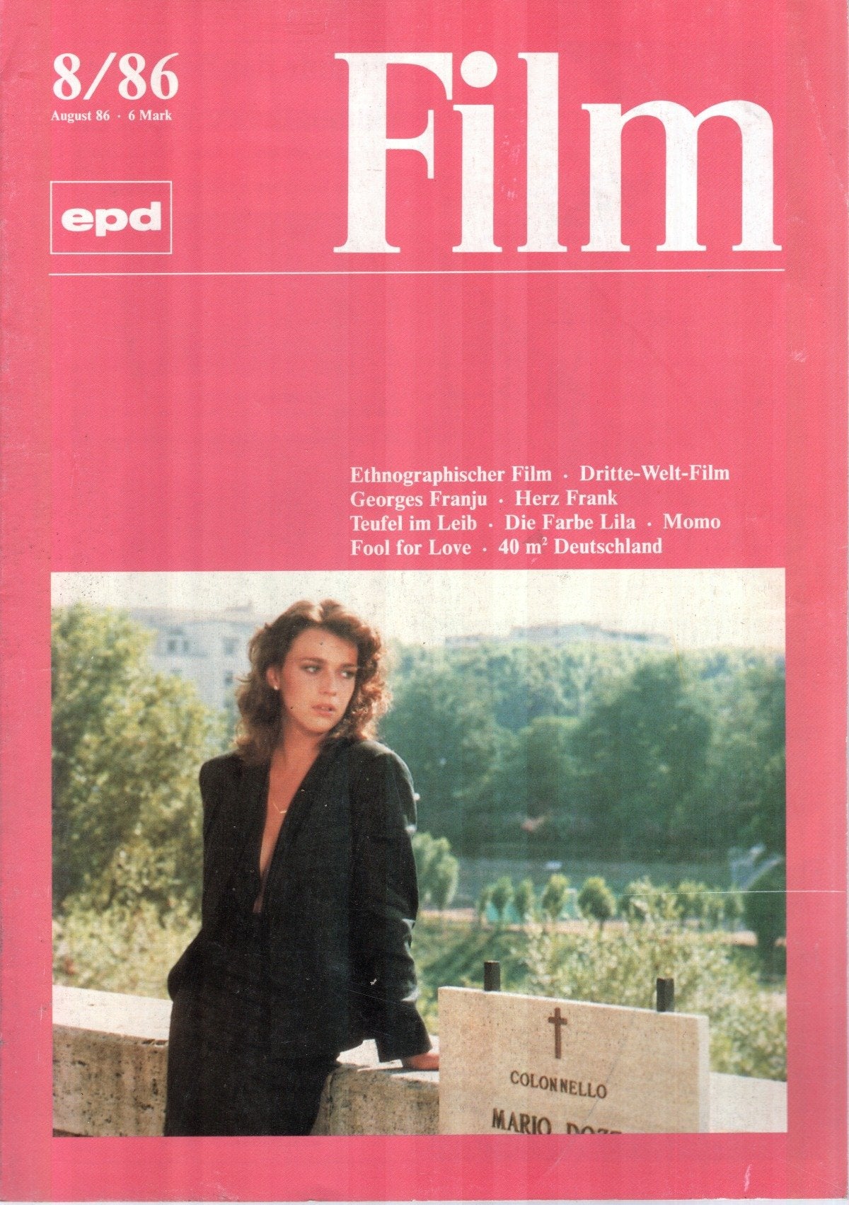 EPD Film Magazin Deutschland 1986-08 Maruschka Detmers Georges Franju Herz Frank