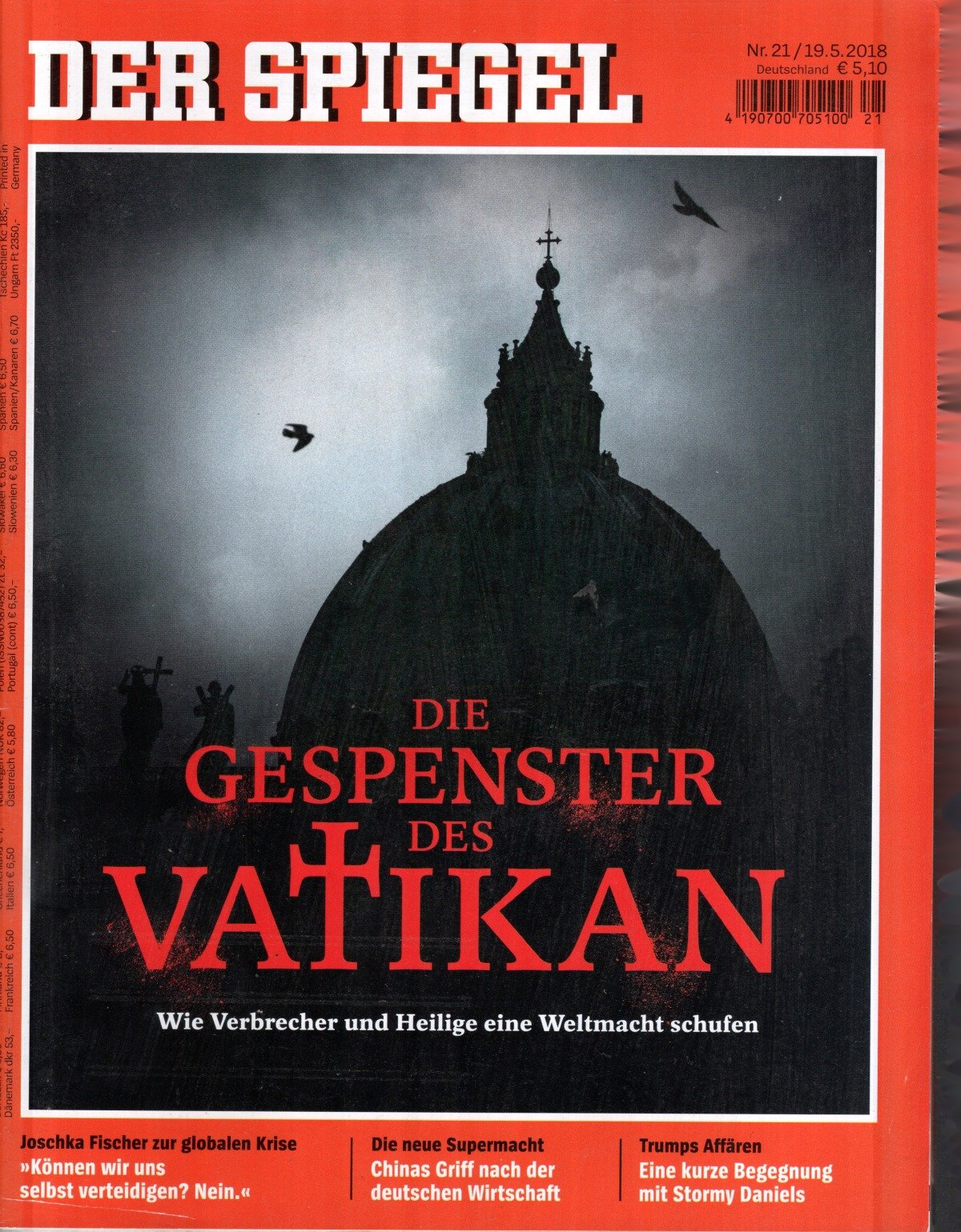 Der Spiegel Magazin Deutschland 2018-21 Joschka Fischer Stormy Daniels