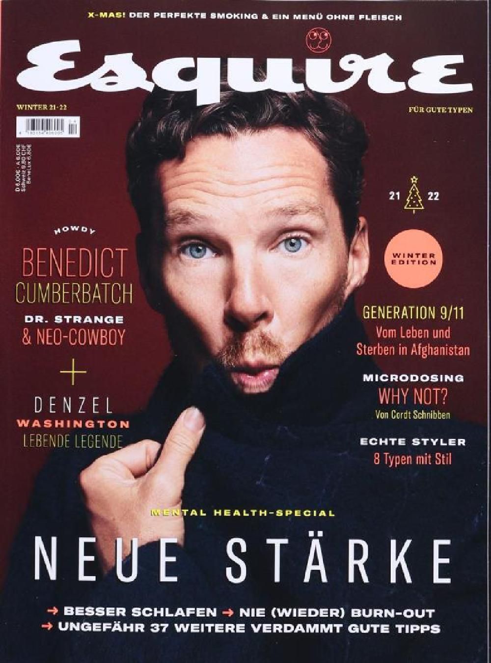 Esquire Magazin Deutschland 2021-04 Benedict Cumberbatch Denzel Washington