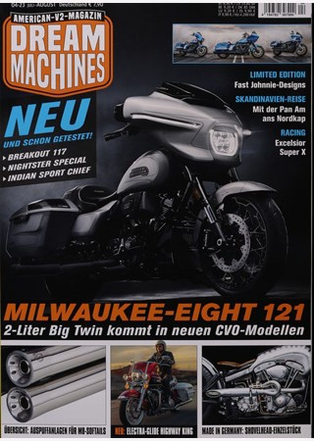 Dream Machines Magazin Deutschland 2023-04 Harley Davidson Milwaukee Eight 121