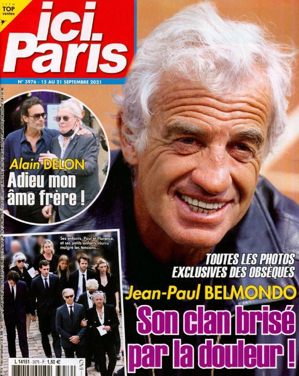 Ici Paris Magazin Frankreich 2021 #3976 Jean Paul Belmondo Alain Delon