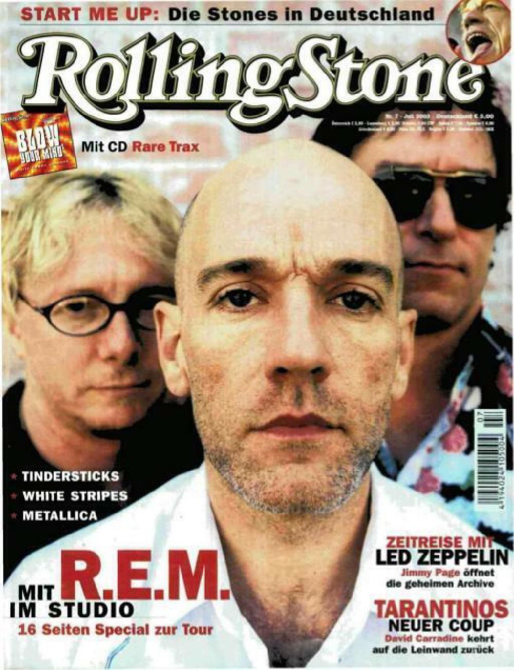 Rolling Stone Magazin Deutschland 2003-07 REM Led Zeppelin White Stripes