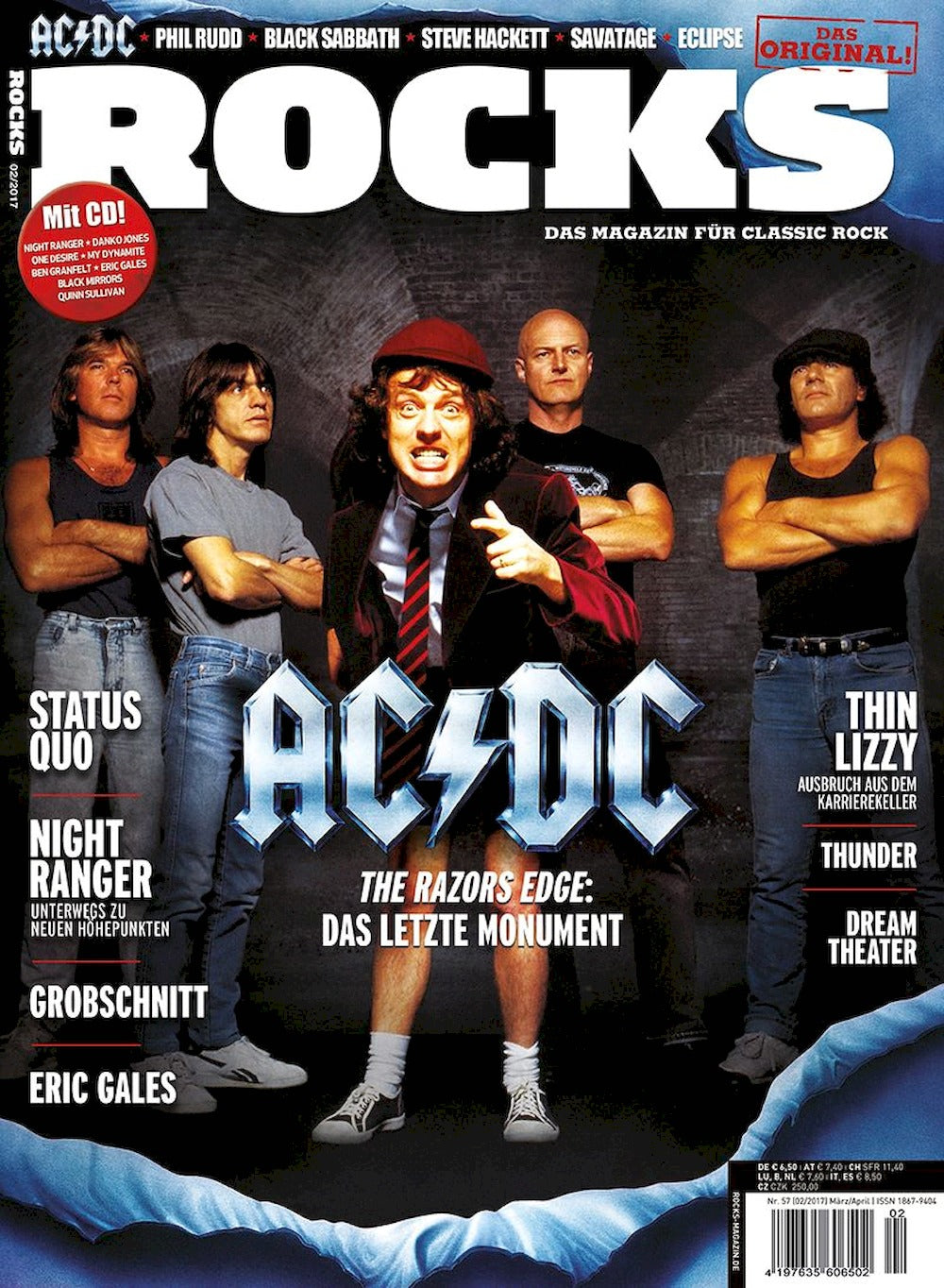 Rocks Magazin Deutschland 2017 #57 AC/DC Status Quo Thin Lizzy Night Ranger Grobschnitt