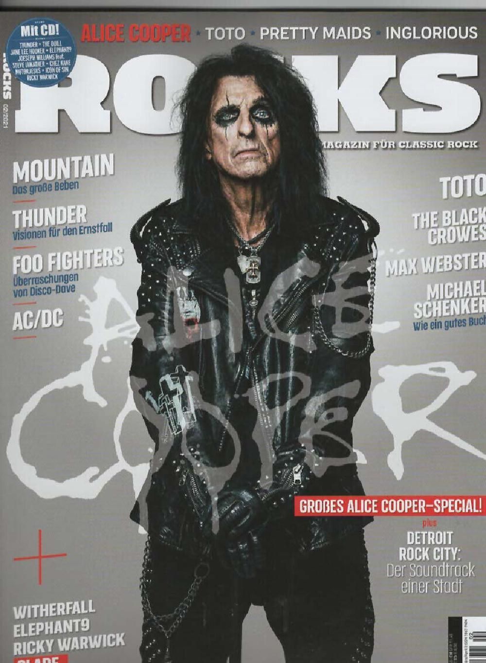 Rocks Magazin Deutschland 2021 #81 Alice Cooper Foo Fighters