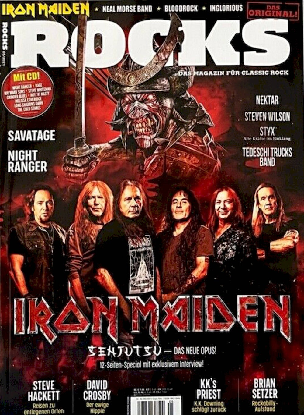 Rocks Magazin Deutschland 2021 #84 Iron Maiden Styx Bloodrock Dusty Hill