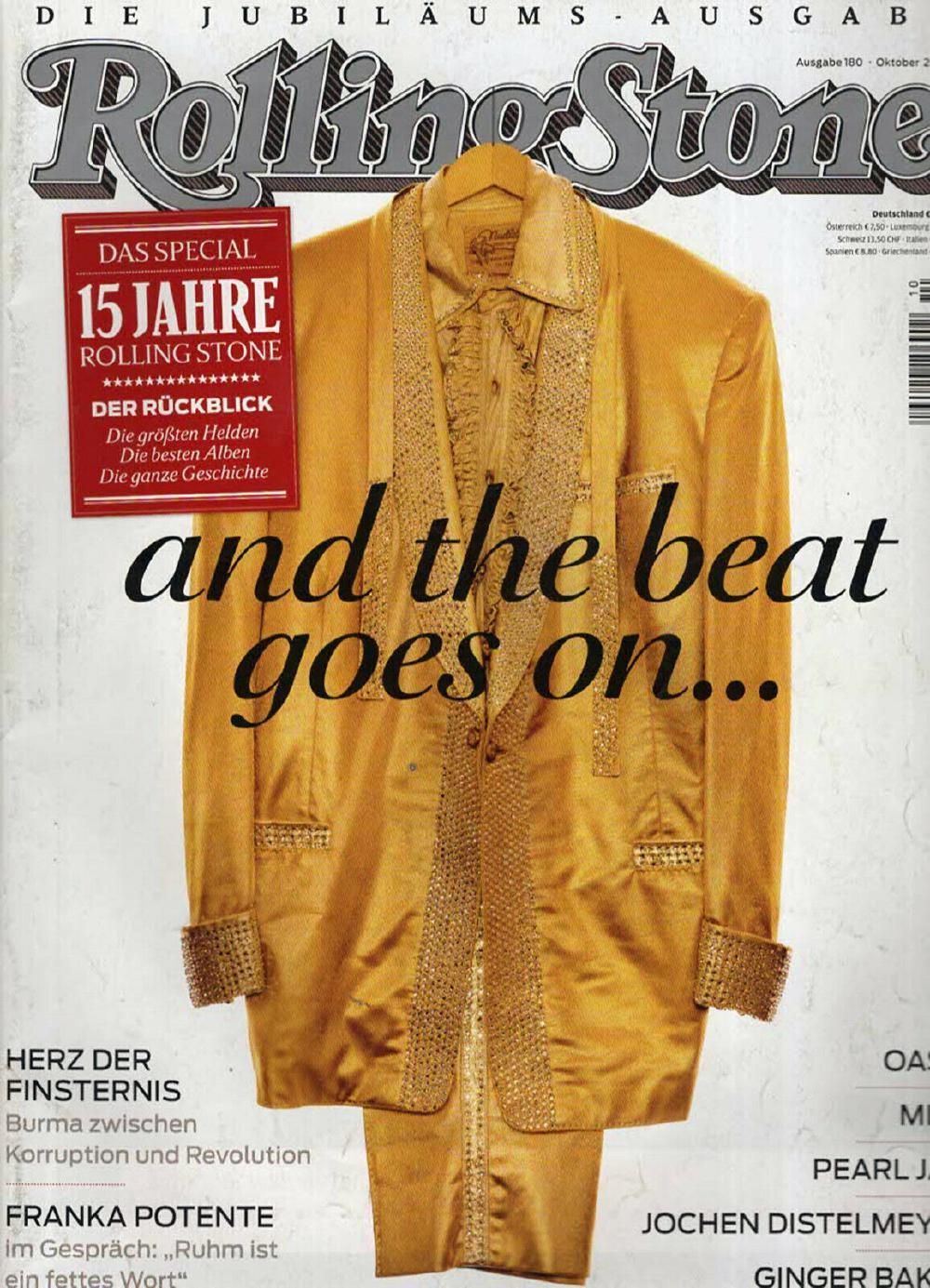 Rolling Stone Magazin Deutschland 2009 #180 Oasis Mika Pearl Jam Ginger Baker