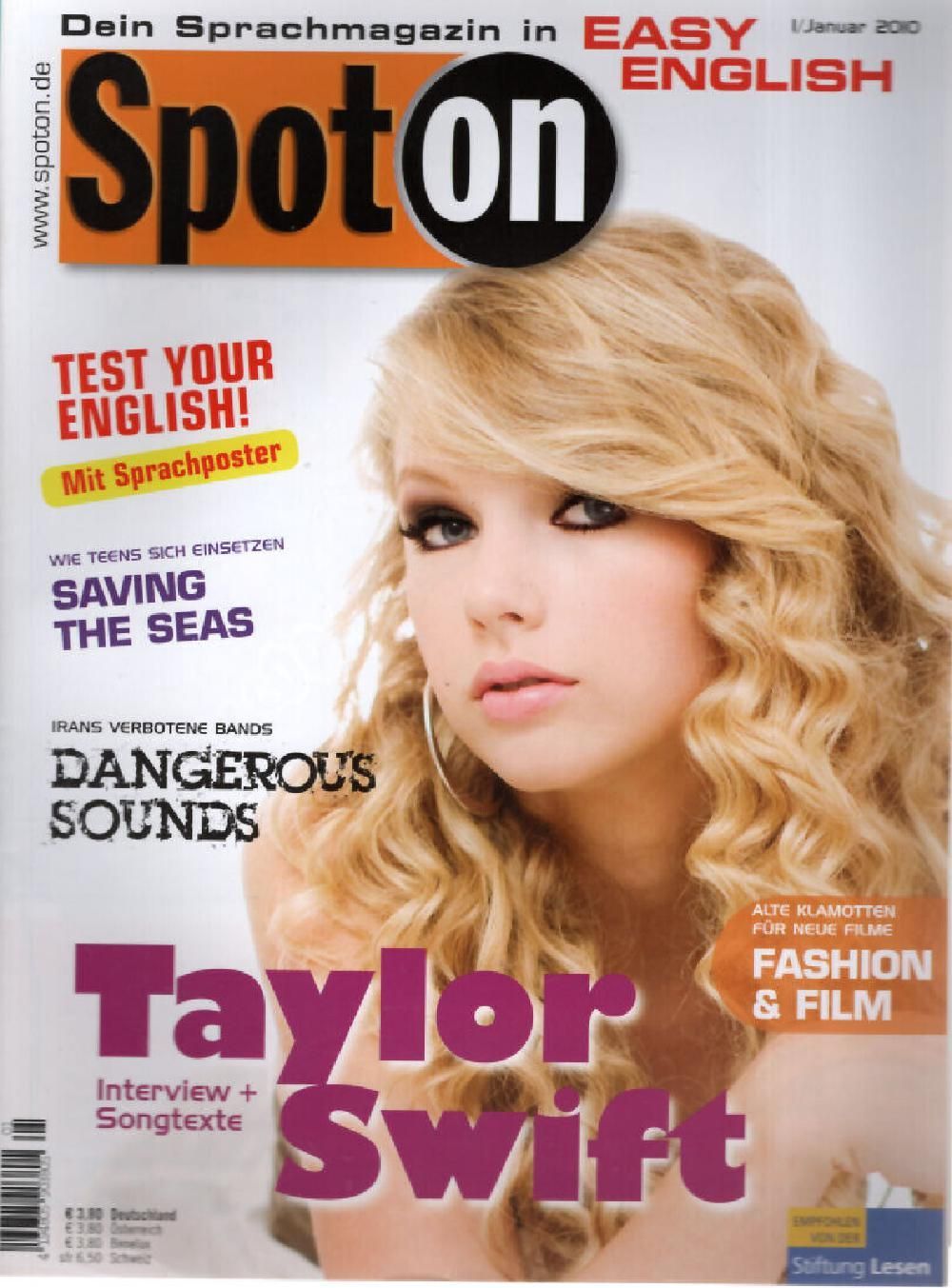 Spot On Magazin Deutschland 2010-01 Taylor Swift