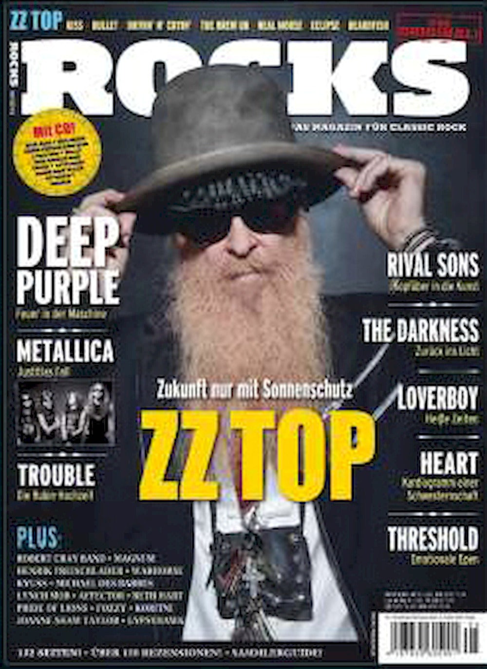 Rocks Magazin Deutschland 2012 #30 ZZ Top Deep Purple Metallica Trouble Rival Sons