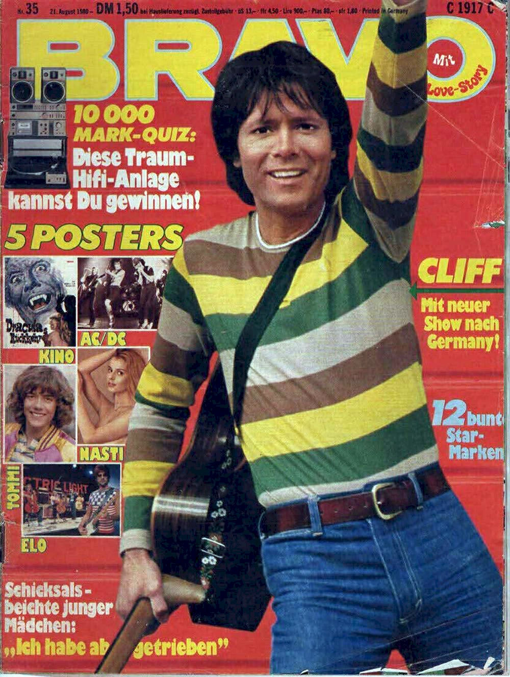 Bravo Magazin Deutschland 1980-35 Cliff Richard