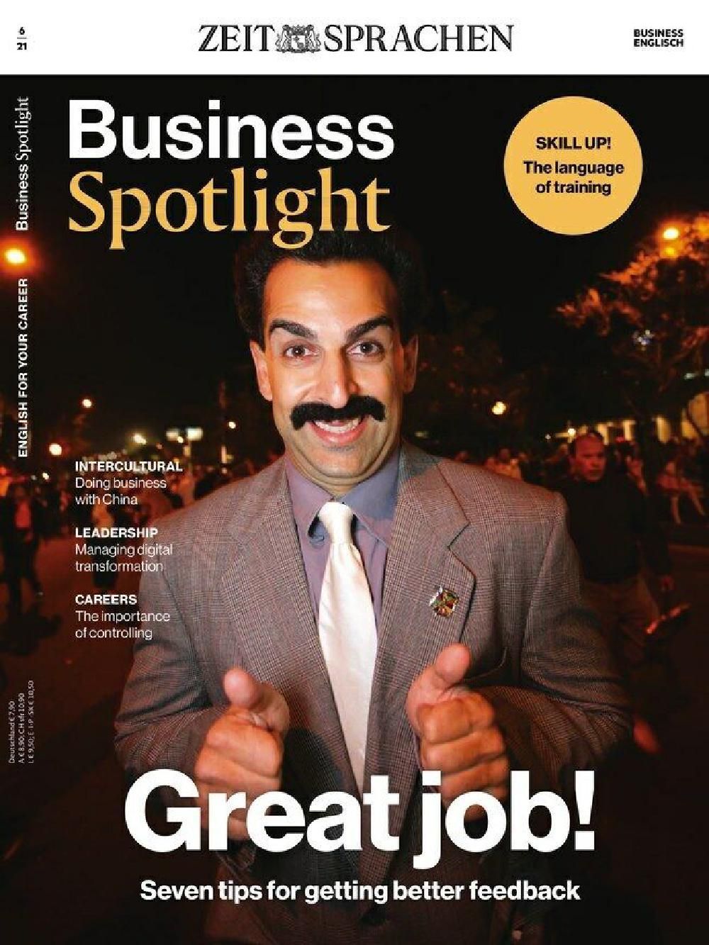 Business Spotlight Magazin Deutschland 2021-06 Sacha Baron Cohen