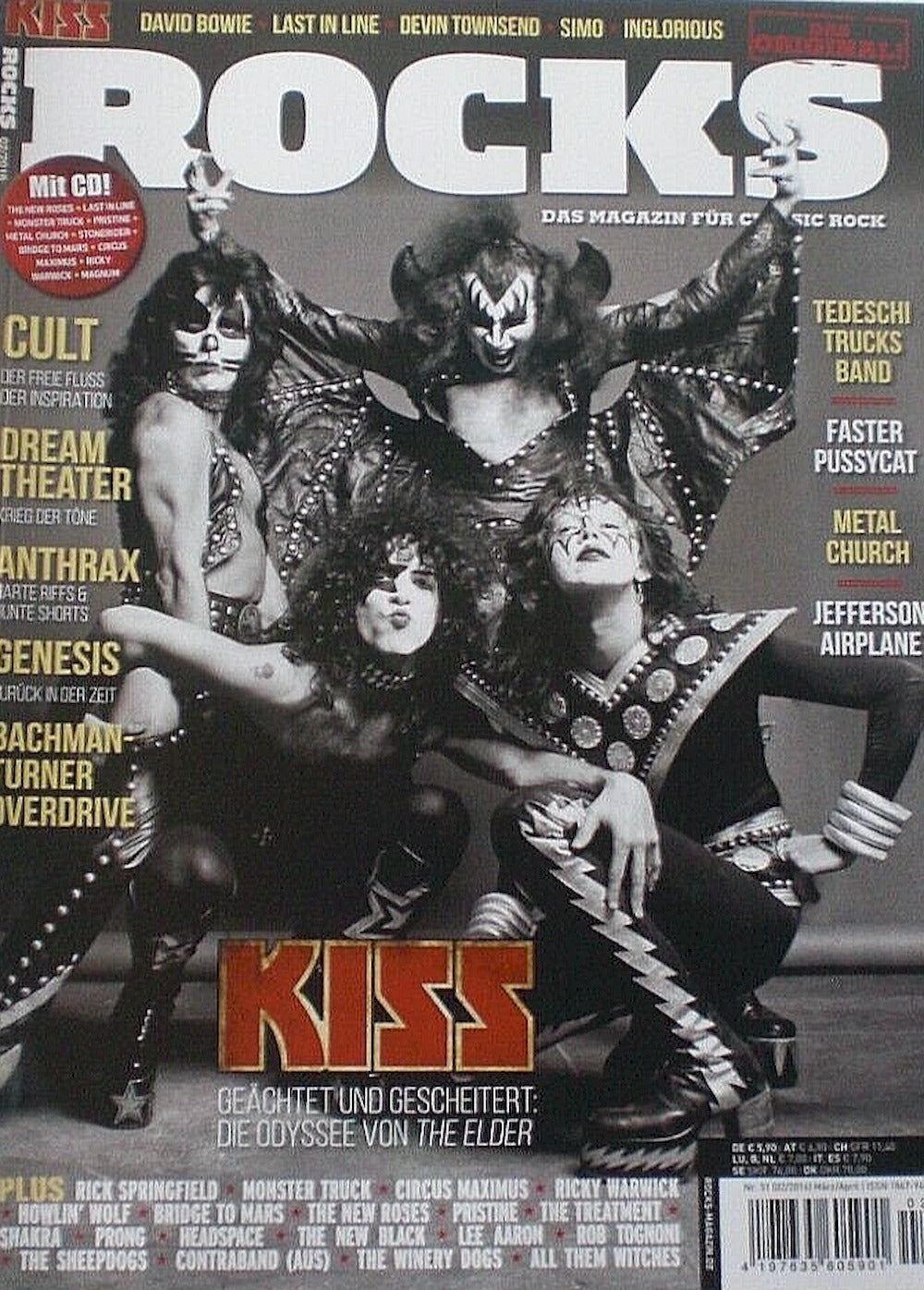 Rocks Magazin Deutschland 2016 #51 Kiss Dream Theater Anthrax Genesis