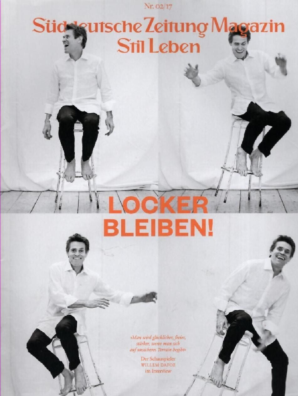 Süddeutsche Zeitung Magazin Deutschland 2017-02 Willem Dafoe Interview