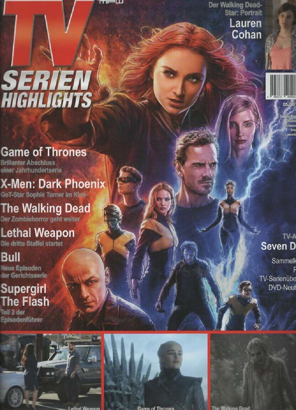 TV Serien Highlights Magazin Deutschland 2019 #271 Sophie Turner Lauren Cohan
