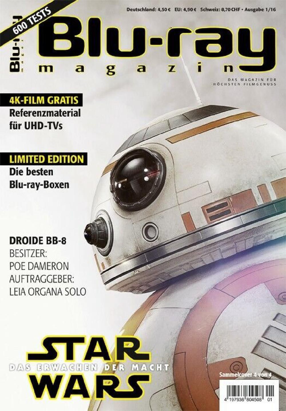 Blu Ray Magazin Deutschland 2016-01 Droid BB-8 Star Wars