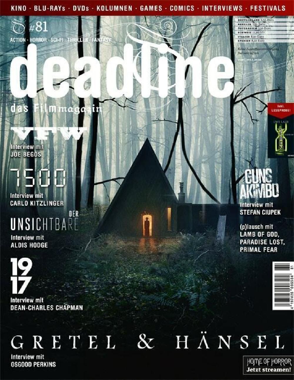 Deadline Magazin Deutschland 2020 #81 Gretel Hänsel Osgood Perkins