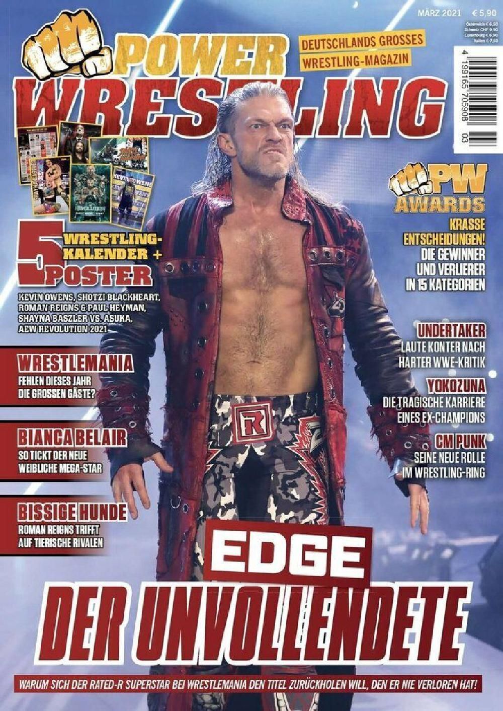 Power Wrestling Magazin Deutschland 2021-03 Edge Adam Copeland