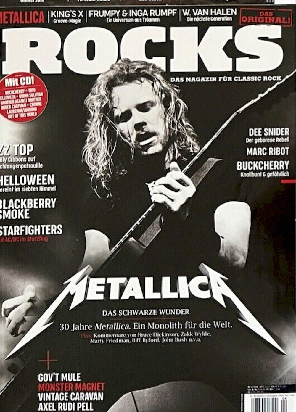 Rocks Magazin Deutschland 2021 #83 Metallica ZZ Top Helloween Blackberry Smoke