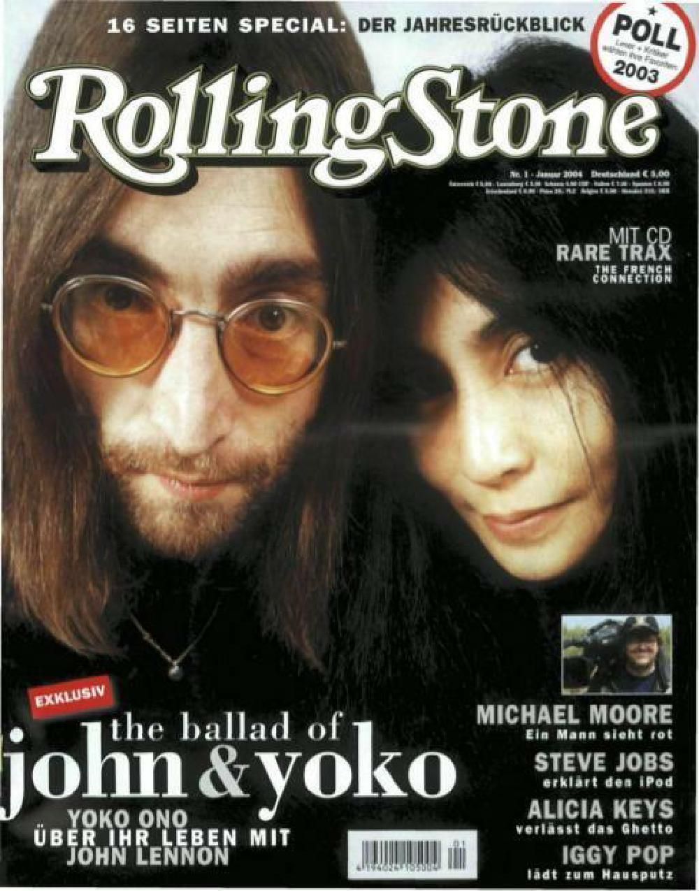 Rolling Stone Magazin Deutschland 2004-01 John Lennon Yoko Ono Alicia Keys