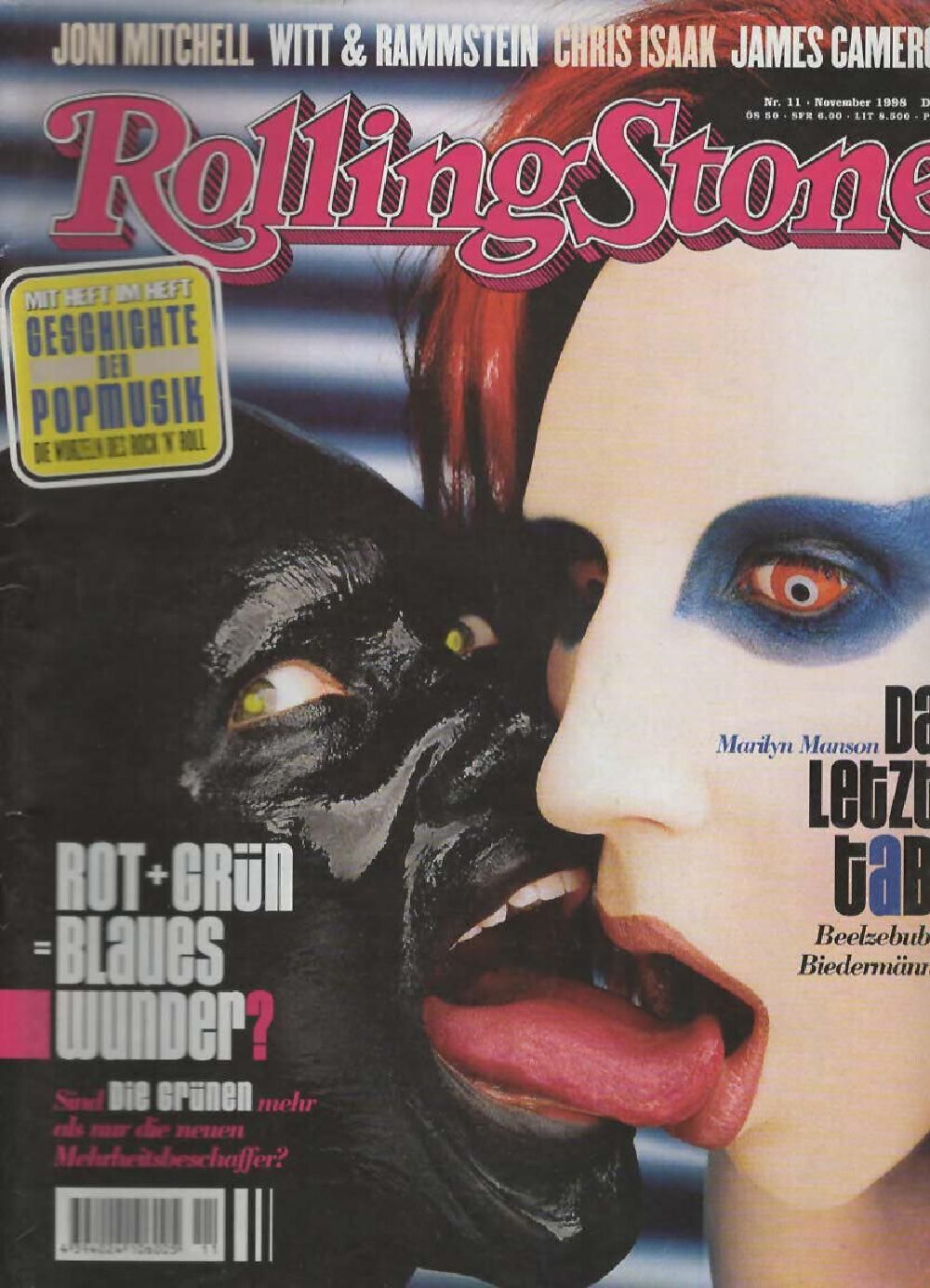 Rolling Stone Magazin Deutschland 1998-11 Marilyn Manson