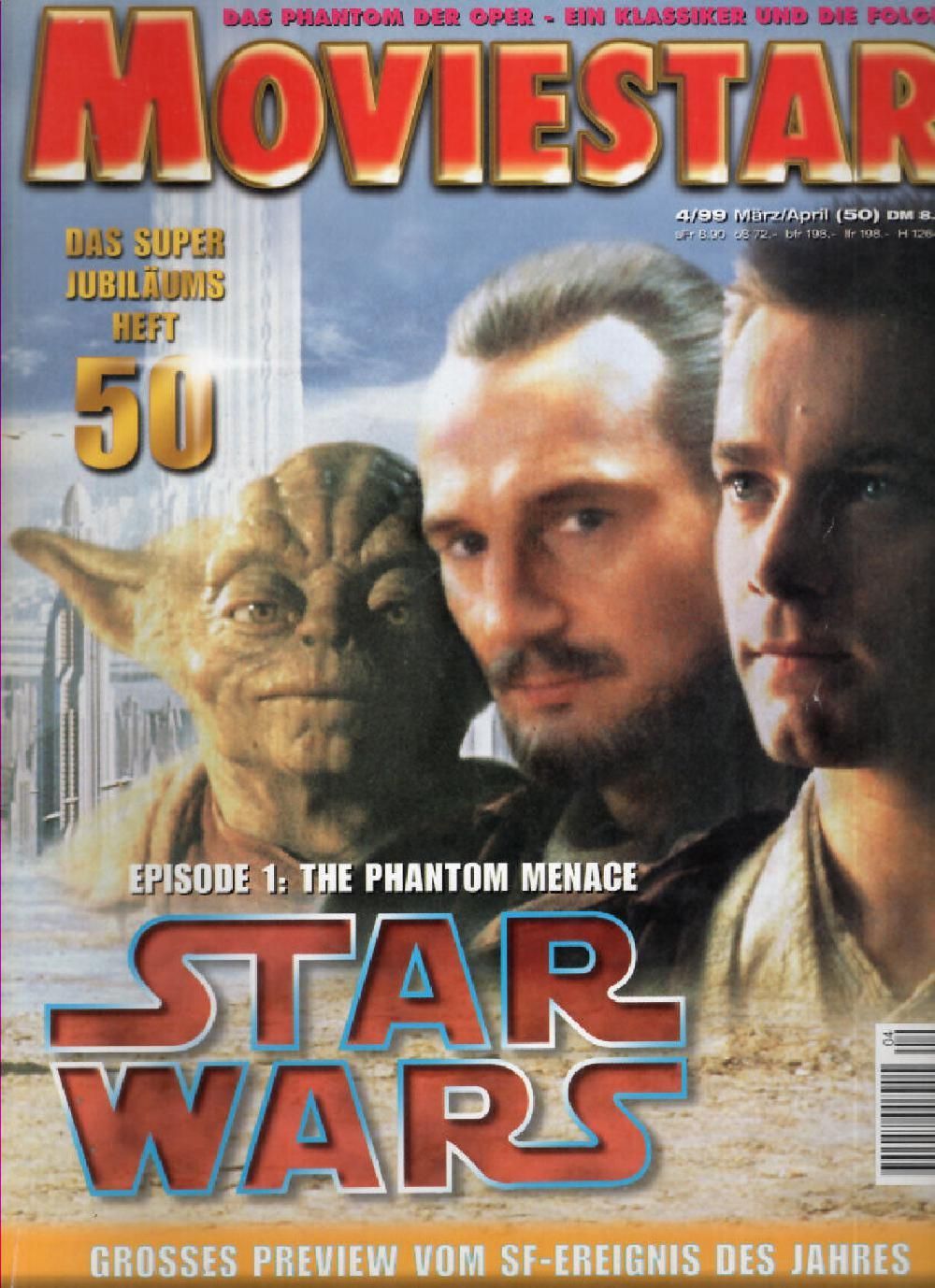 Moviestar Magazin Deutschland 1999 #50 Star Wars Liam Neeson Ewan McGregor