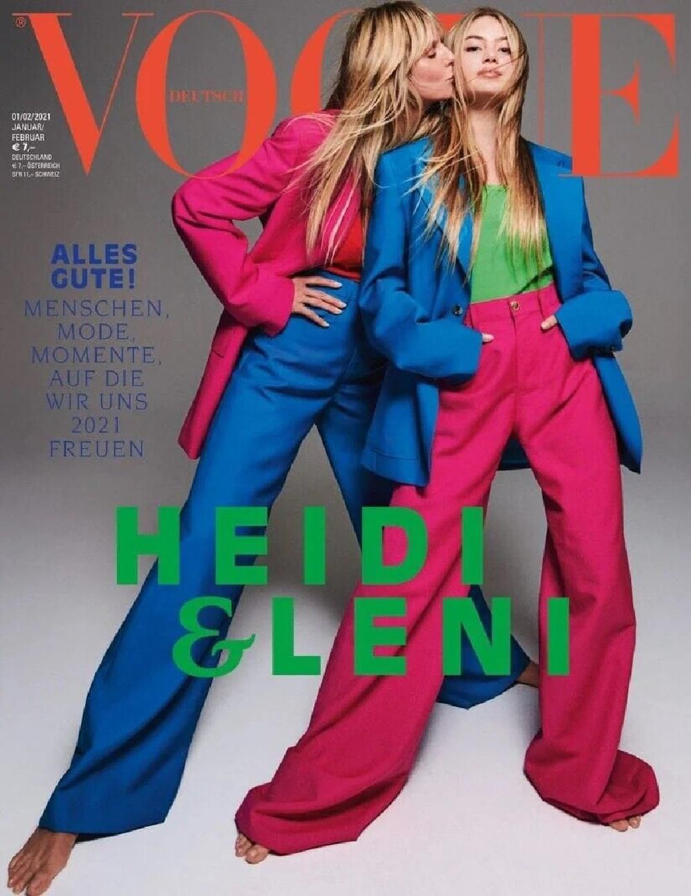 Vogue Magazin Deutschland 2021-01+02 Heidi Klum Lena Klum