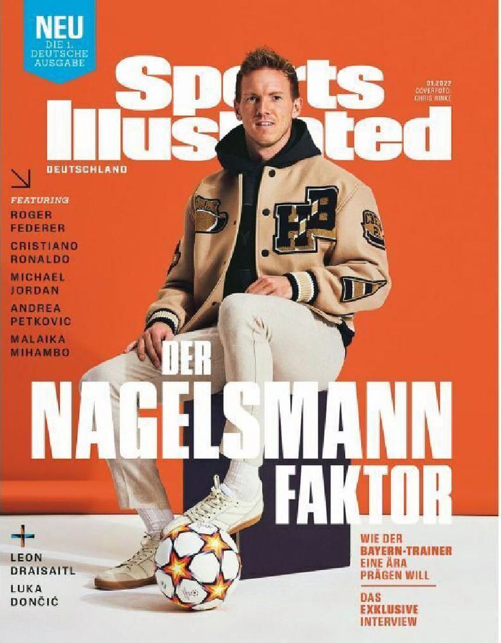 Sports Illustrated Magazin Deutschland 2022-01 Nagelsmann Ronaldo Federer Rodgers Doncic