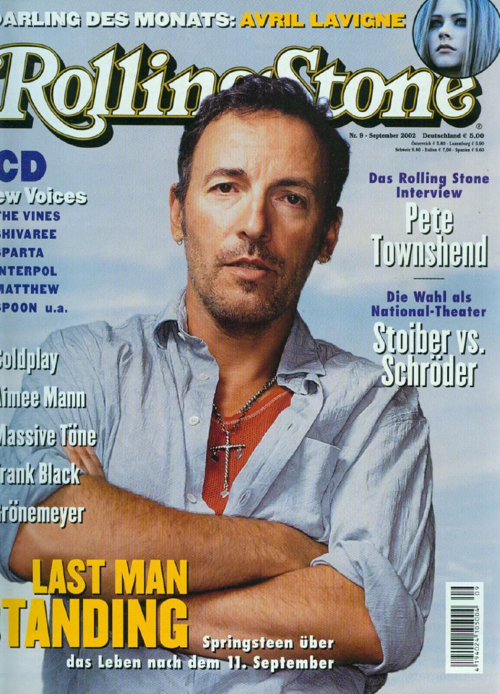 Rolling Stone Magazin Deutschland 2002-09 Bruce Springsteen Townshend Lavigne