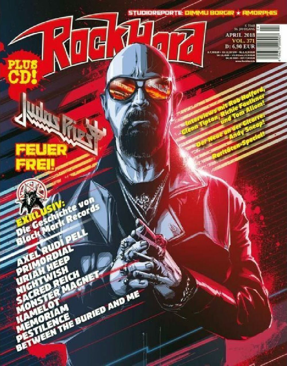 Rock Hard Magazin Deutschland 2018 #371 Rob Halford Judas Priest Andy Sneap