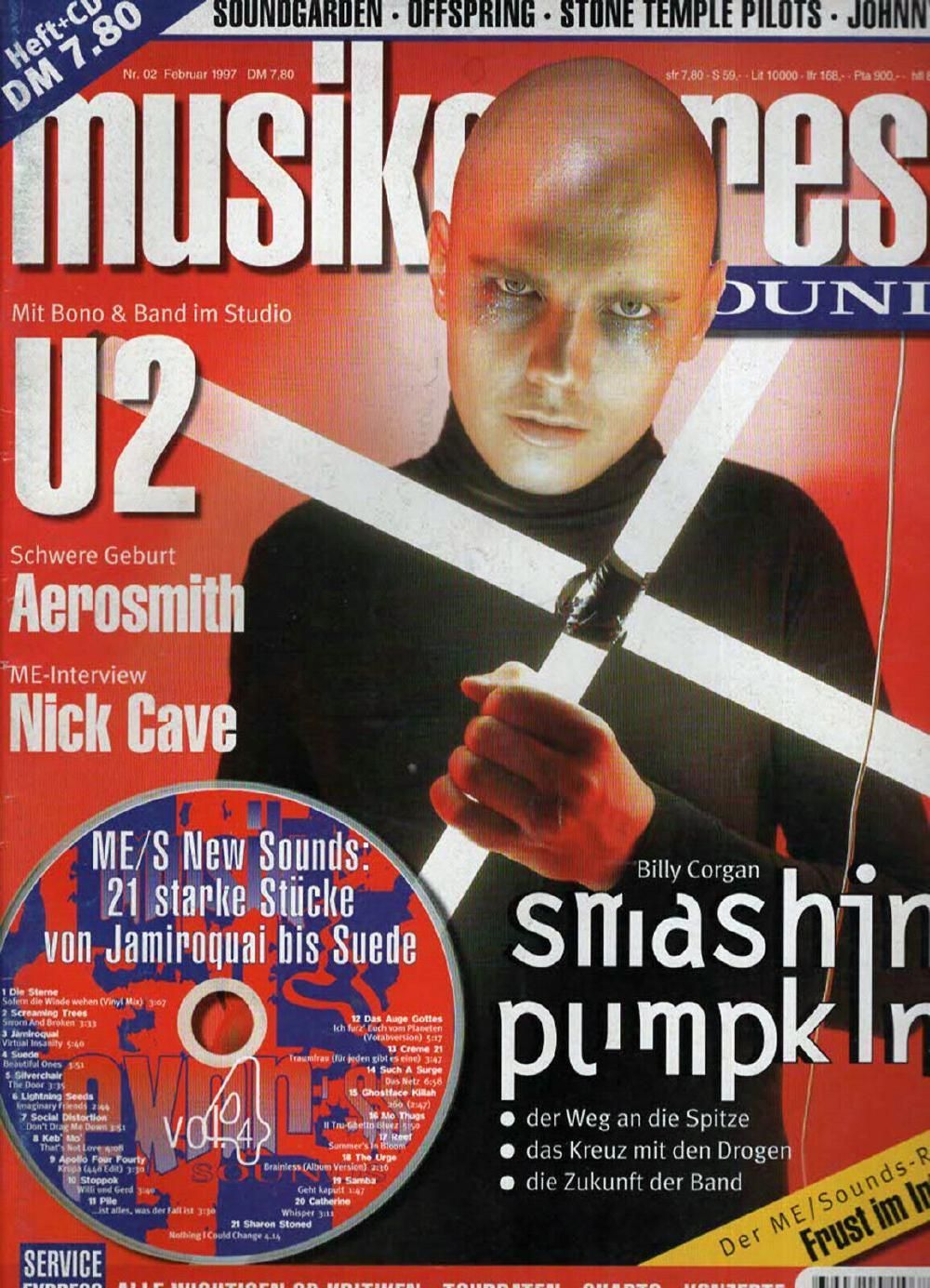 Musikexpress Magazin Deutschland 1997-02 Billy Corgan Smashing Pumpkins