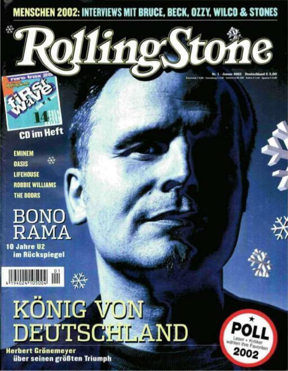 Rolling Stone Magazin Deutschland 2003-01 Grönemeyer Eminem Oasis The Doors