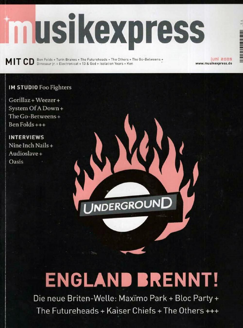 Musikexpress Magazin Deutschland 2005-06 Maximo Park Kaiser Chiefs