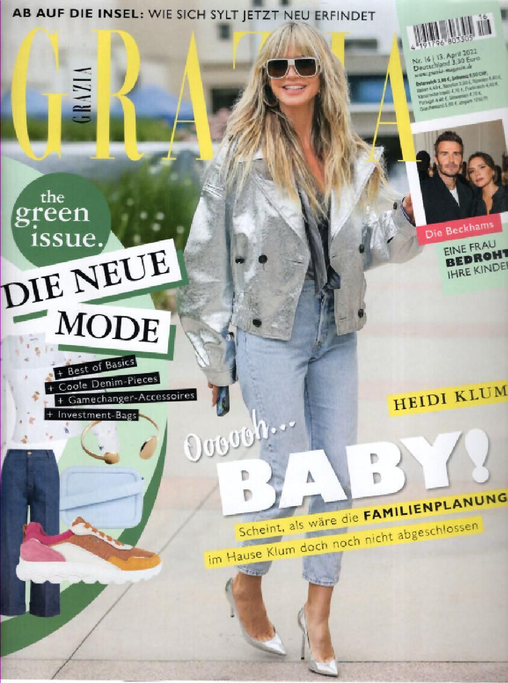 Grazia Magazin Deutschland 2022-16 Heidi Klum Beckham