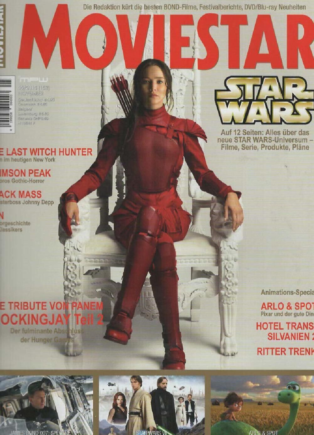 Moviestar Magazin Deutschland 2015 #153 Jennifer Lawrence Daniel Craig