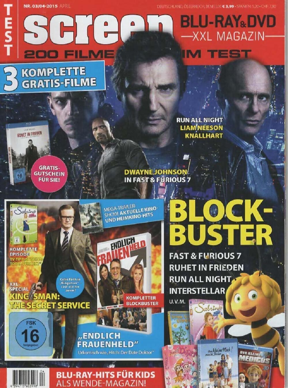 Screen Magazin Deutschland 2015-03 Dwayne Johnson Liam Neeson