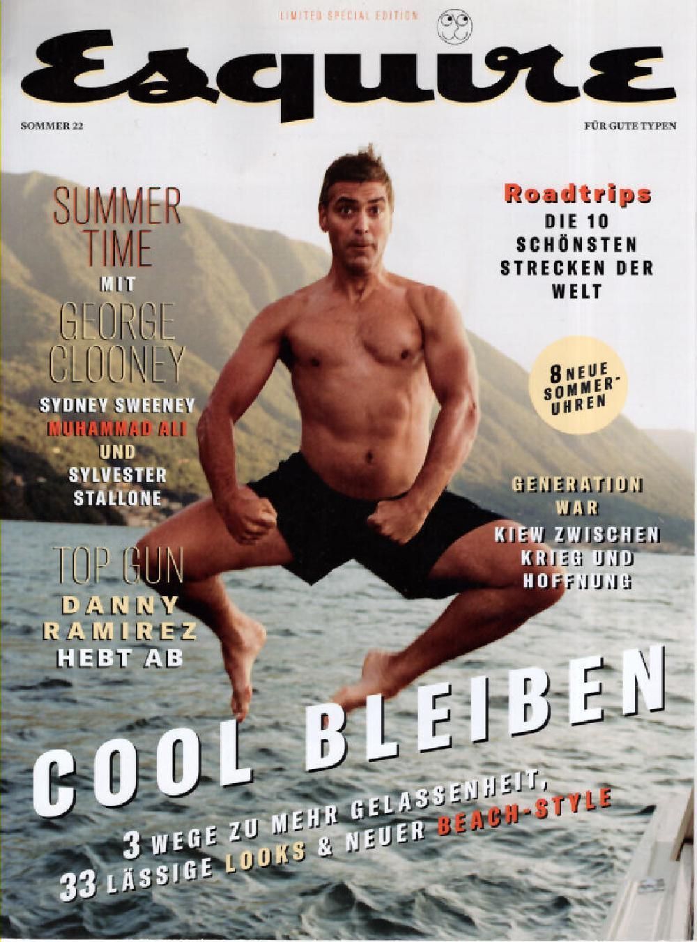 Esquire Magazin Deutschland 2022-02 Danny Ramirez George Clooney