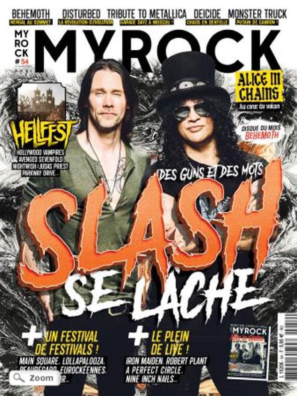 MyRock Magazin Frankreich 2018 #54 Slash Behemoth Alice In Chains Metallica