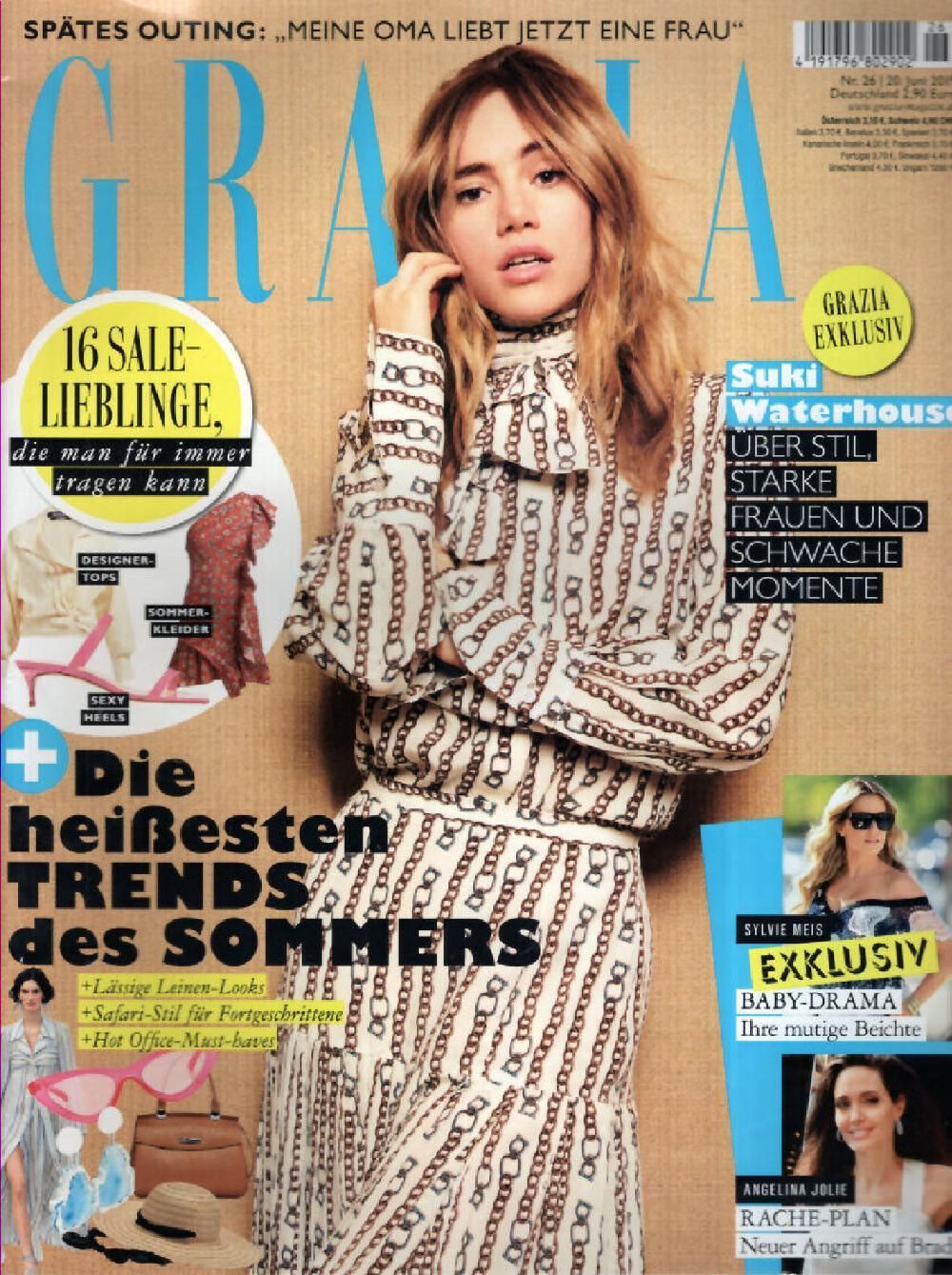 Grazia Magazin Deutschland 2019-26 Suki Waterhouse Angelina Jolie