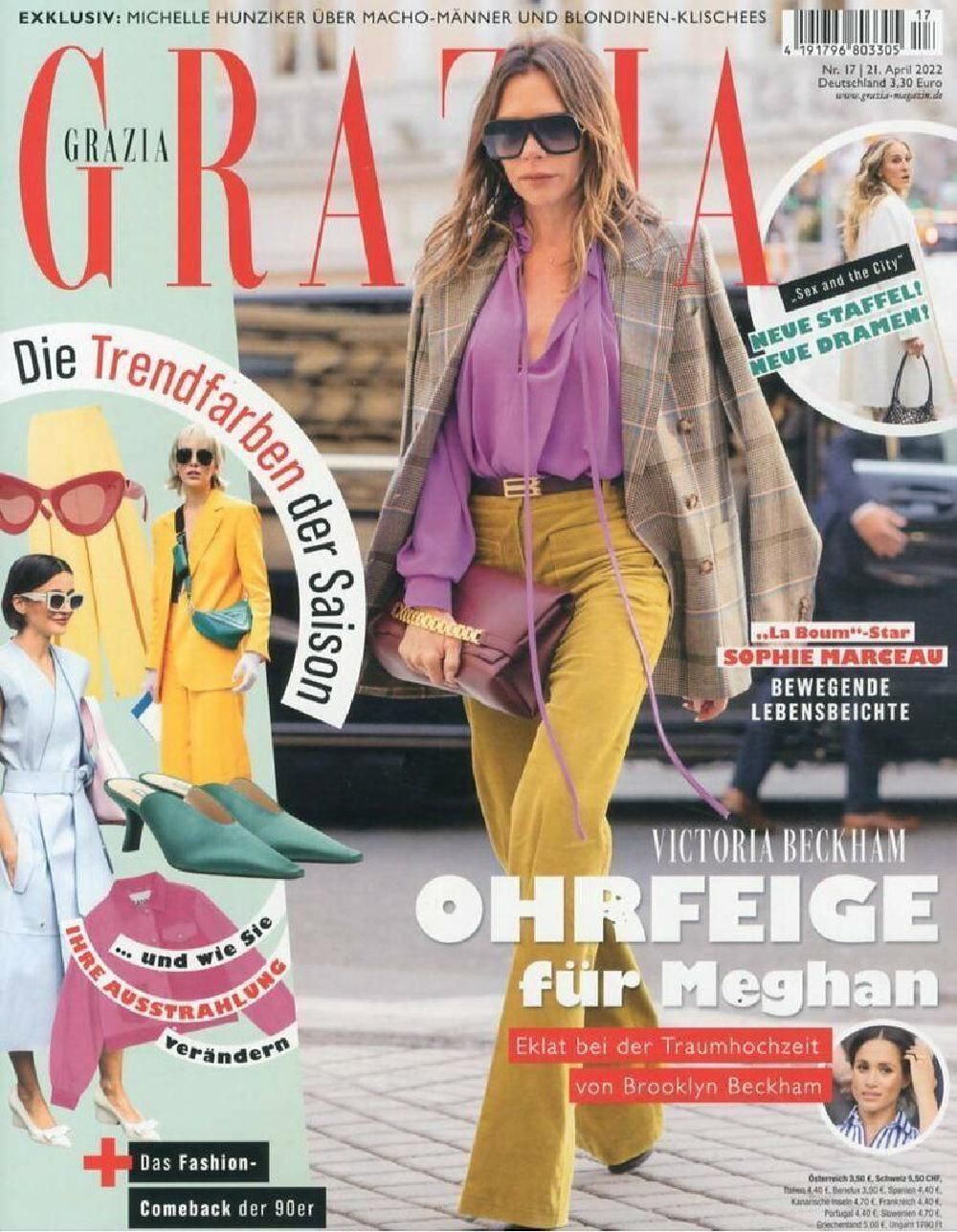 Grazia Magazin Deutschland 2022-17 Victoria Beckham Meghan