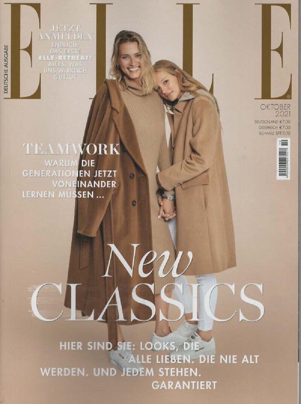 Elle Magazin Deutschland 2021-10 Andrea Krakhecke Alyssia Bodwell