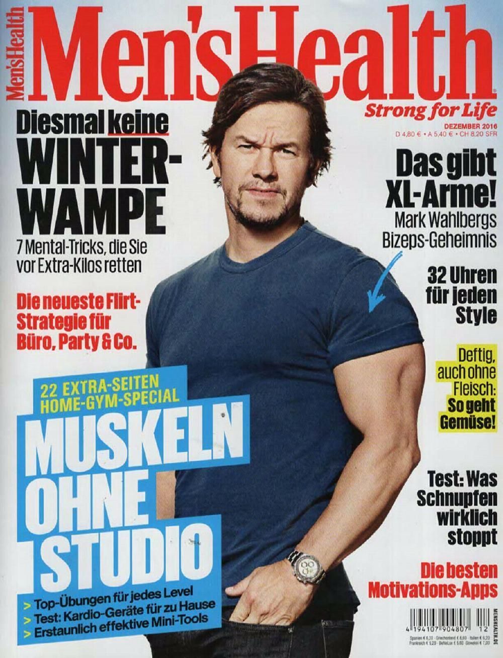 Mens Health Magazin Deutschland 2016-12 Mark Wahlberg